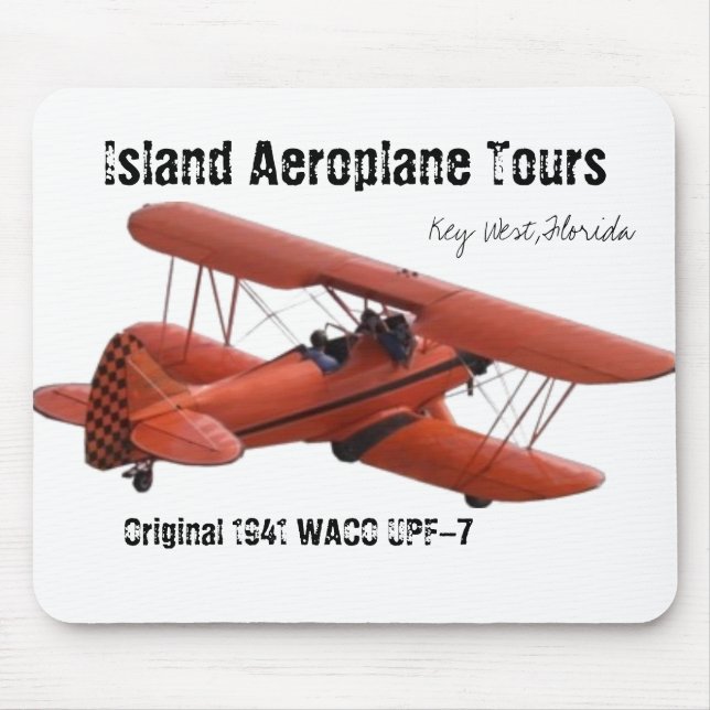 cutoutbiplane, Island Aeroplane Tours, Key West... Mouse Pad (Front)