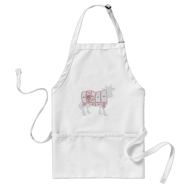 Cuts of Beef Adult Apron (Front)