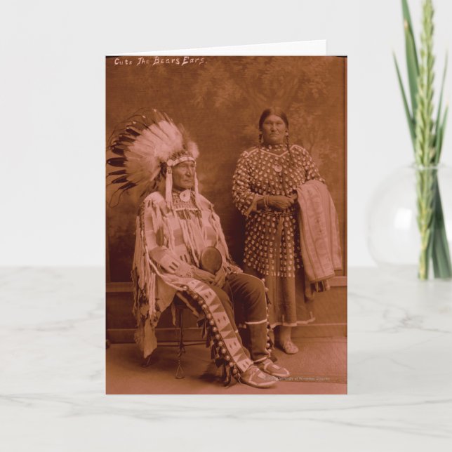 Cuts The Bear's Ears and Wife - Crow Card (Front)