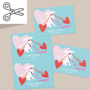 Cuttable Funny Dog Valentine Card Pair
