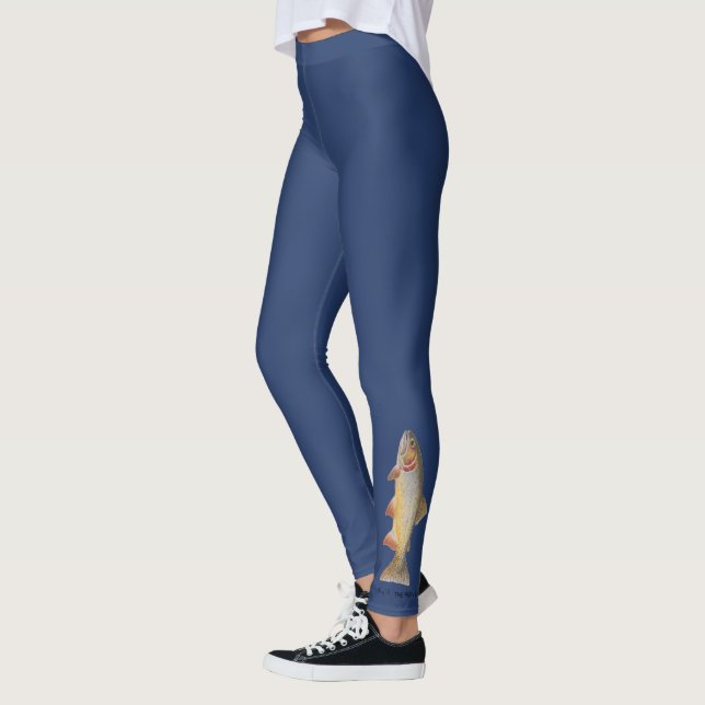 Cutthroat Trout 1, original art, Mary K Leggings (Left)