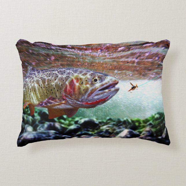 CUTTHROAT TROUT ACCENT PILLOW (Front)