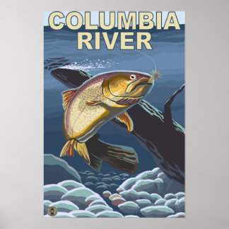 Cutthroat Trout Cross-Section Poster