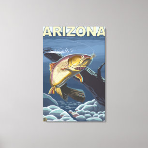 Cutthroat Trout FishingArizona Canvas Print