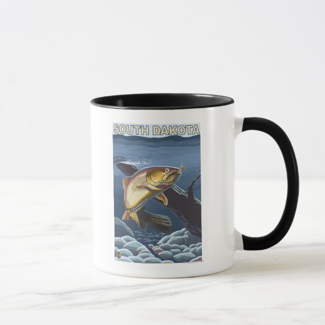 Cutthroat Trout FishingSouth Dakota Mug (Right)