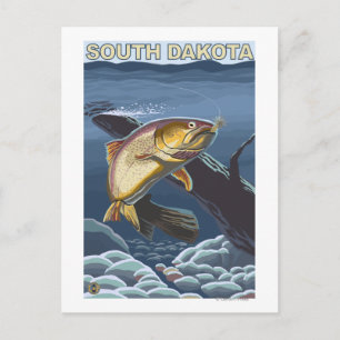 Cutthroat Trout FishingSouth Dakota Postcard
