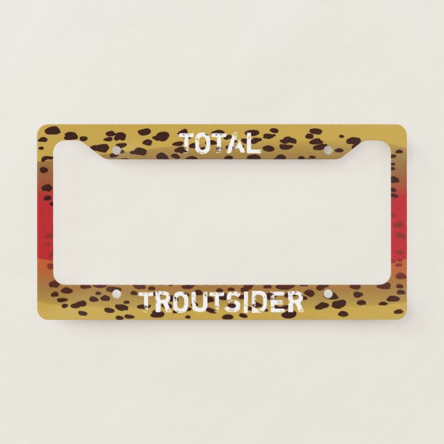 Cutthroat Trout License Plate Frame (Front)