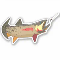 Hello My Name Is Funny Fishing Sticker Decal