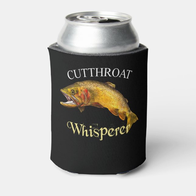 Cutthroat Trout Whisperer Dark Can Cooler (Can Back)