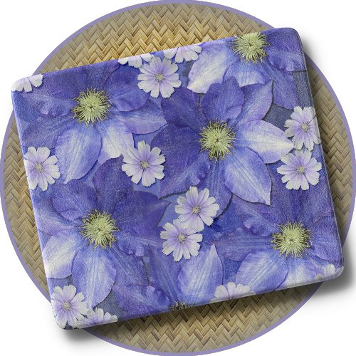 CUTTING BOARD _ Flowers in Shades of Blue