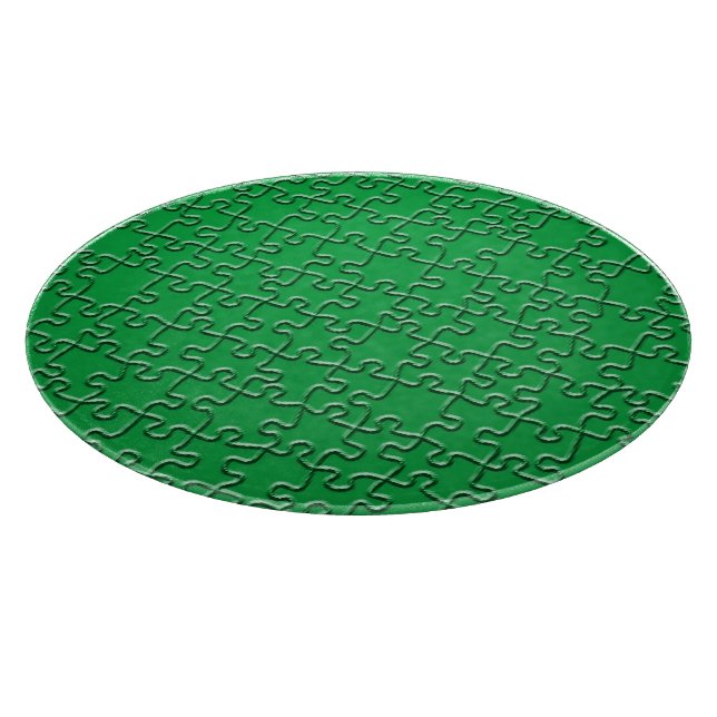 Cutting Board - Green Jigsaw Puzzle (Corner)