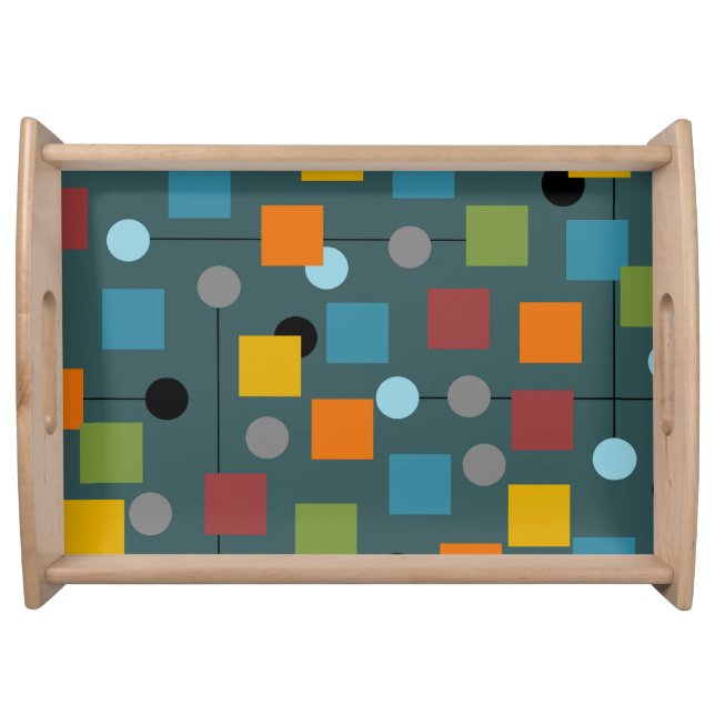 Cutting Board - Mid-Century Modern 1.3 Seamless Serving Tray (Front)