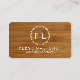 Cutting Board Personal Chef/Catering Business Card