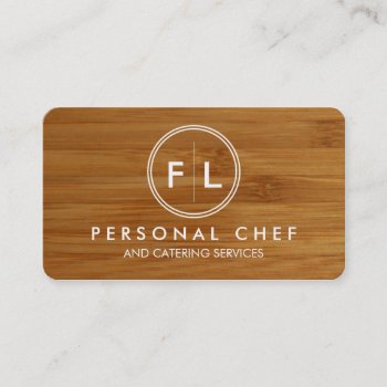 Cutting Board Personal Chef/catering Business Card by rheasdesigns at Zazzle