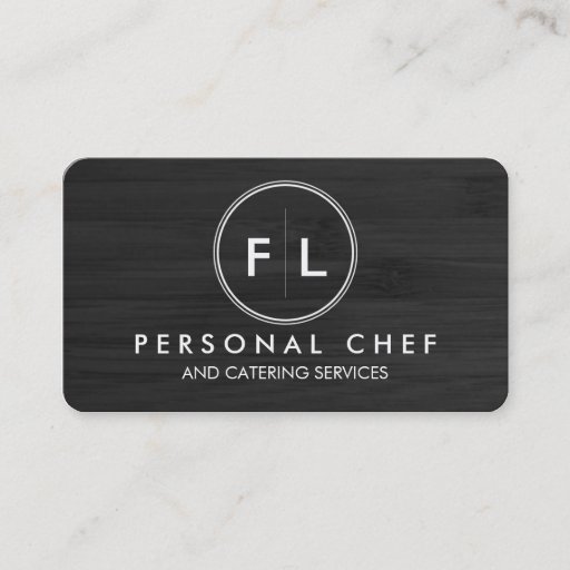 Customizable Cutting Board Personal Chef/Catering Business Card