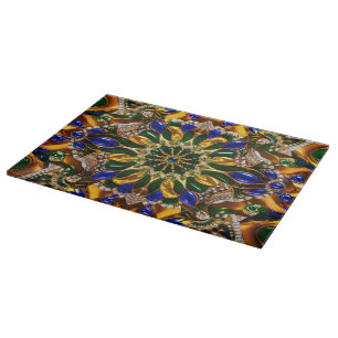 Cutting board with Brazil Colors Design