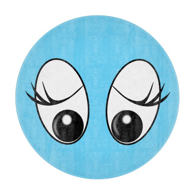 Cutting Board with Curiosity Eyes - Your Colors (Front)