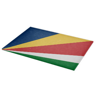 Cutting board with Seychelles Colors Design