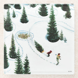 Cutting Down the Tree Glass Coaster