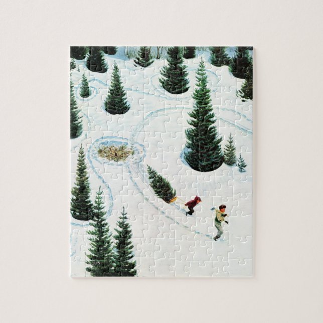 Cutting Down the Tree Jigsaw Puzzle (Vertical)