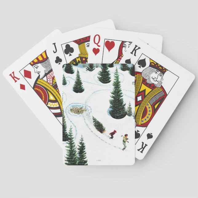 Cutting Down the Tree Poker Cards (Back)