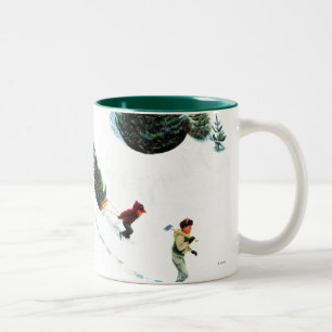Cutting Down the Tree Two-Tone Coffee Mug