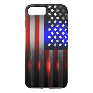 Cutting Edge Laser Cut American Flag 1 iPhone 8 Plus/7 Plus Case