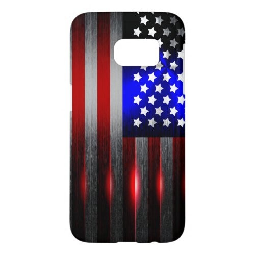 Cutting Edge Laser Cut American Flag 1 Samsung Galaxy S7 Case