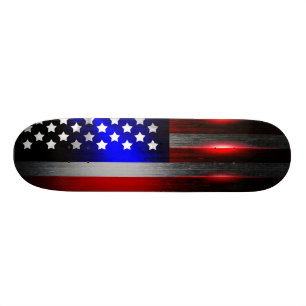 Cutting Edge Laser Cut American Flag 1 Skateboard Deck