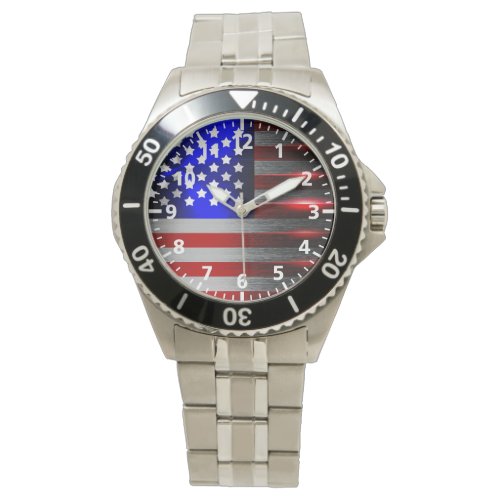 Cutting Edge Laser Cut American Flag 1 Watch