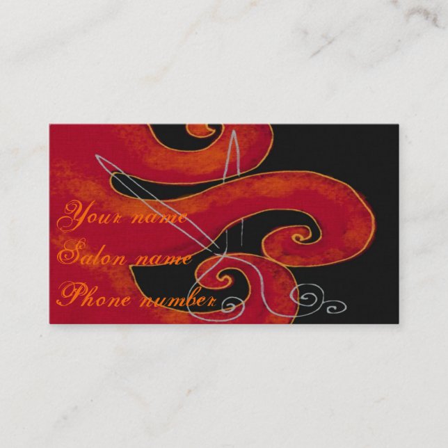 Cutting Hair Appointment Card (Front)