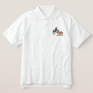 Cutting Horse Embroidered Polo Shirt