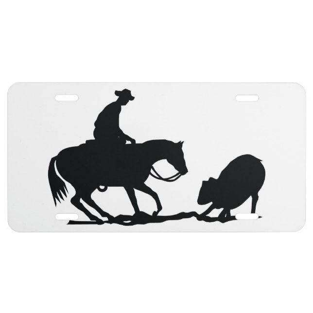 Cutting Horse License Plate (Front)