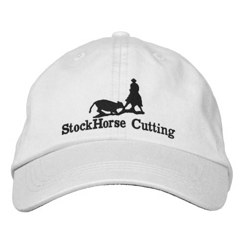 Cutting Horse with Cow Silhouette Cap