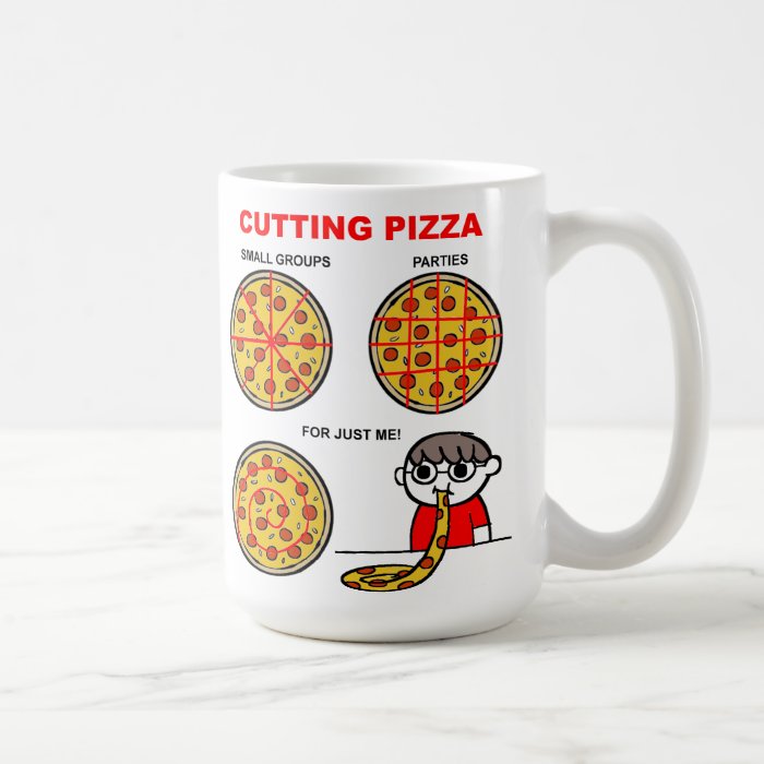 Cutting Pizza Funny Mug