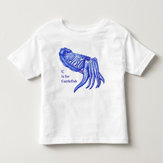 Cuttlefish Artwork Baby and Kids' T-shirt (Front)