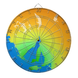 Cuttlefish Country South Australian Map Dartboard