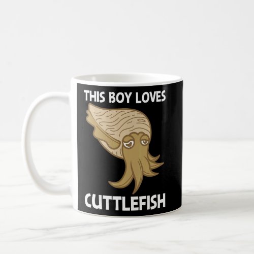 Cuttlefish For Boys Kids Sea Creature Animal  Coffee Mug