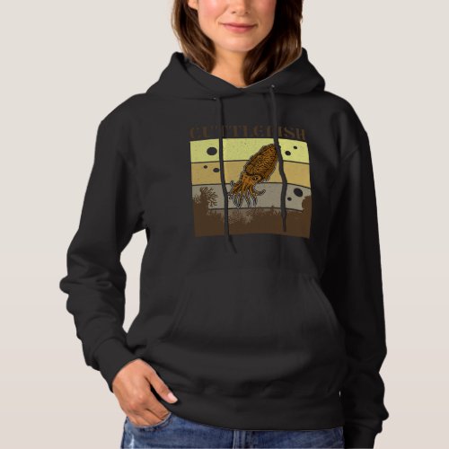 Cuttlefish marine biologist underwater seabed biol hoodie