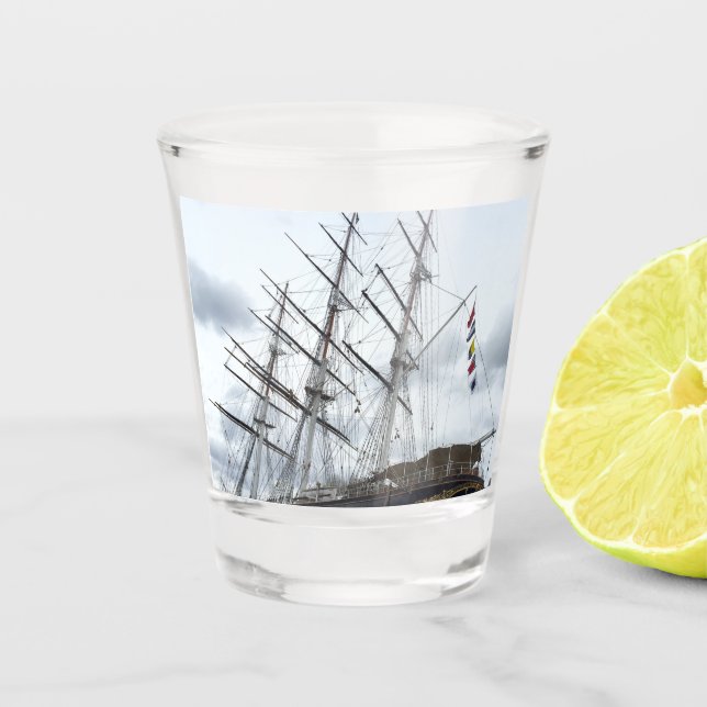 Cutty Sark Clipper ship Shot Glass (Front)