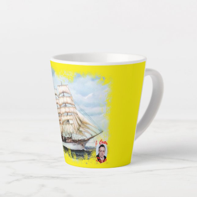 Cutty Sark Regatta Latte Mug (Right Angle)