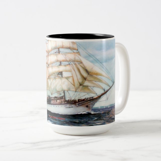 Cutty Sark Regatta Two-Tone Coffee Mug (Front Right)