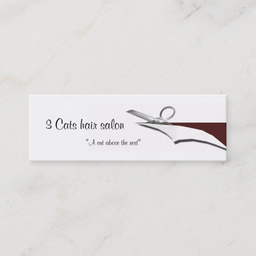Customizable cutwork business card
