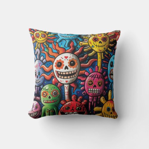 Cuty Ghosts Throw Pillow