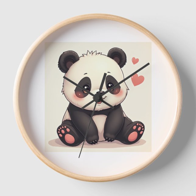 cuty panda clock (Front)
