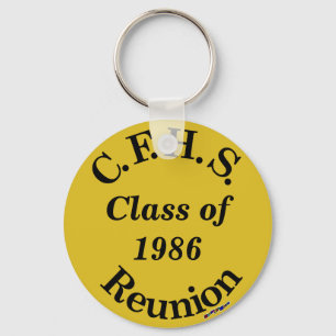 Cuyahoga Falls High School Reunion - gold key Keychain