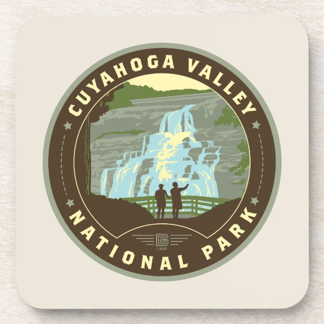 Cuyahoga National Park Beverage Coaster (Front)