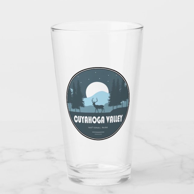 Cuyahoga Valley National Park Deer Glass (Front)