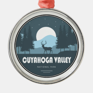 Cuyahoga Valley National Park Deer Metal Ornament