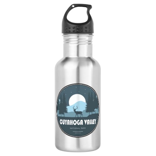 Cuyahoga Valley National Park Deer Stainless Steel Water Bottle